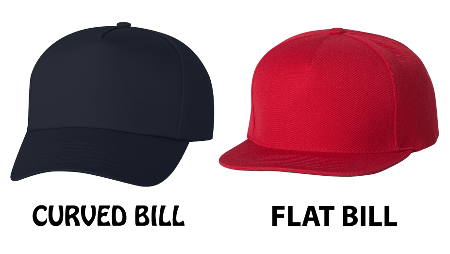 Curved Bill Hat & Flat Bill Hat